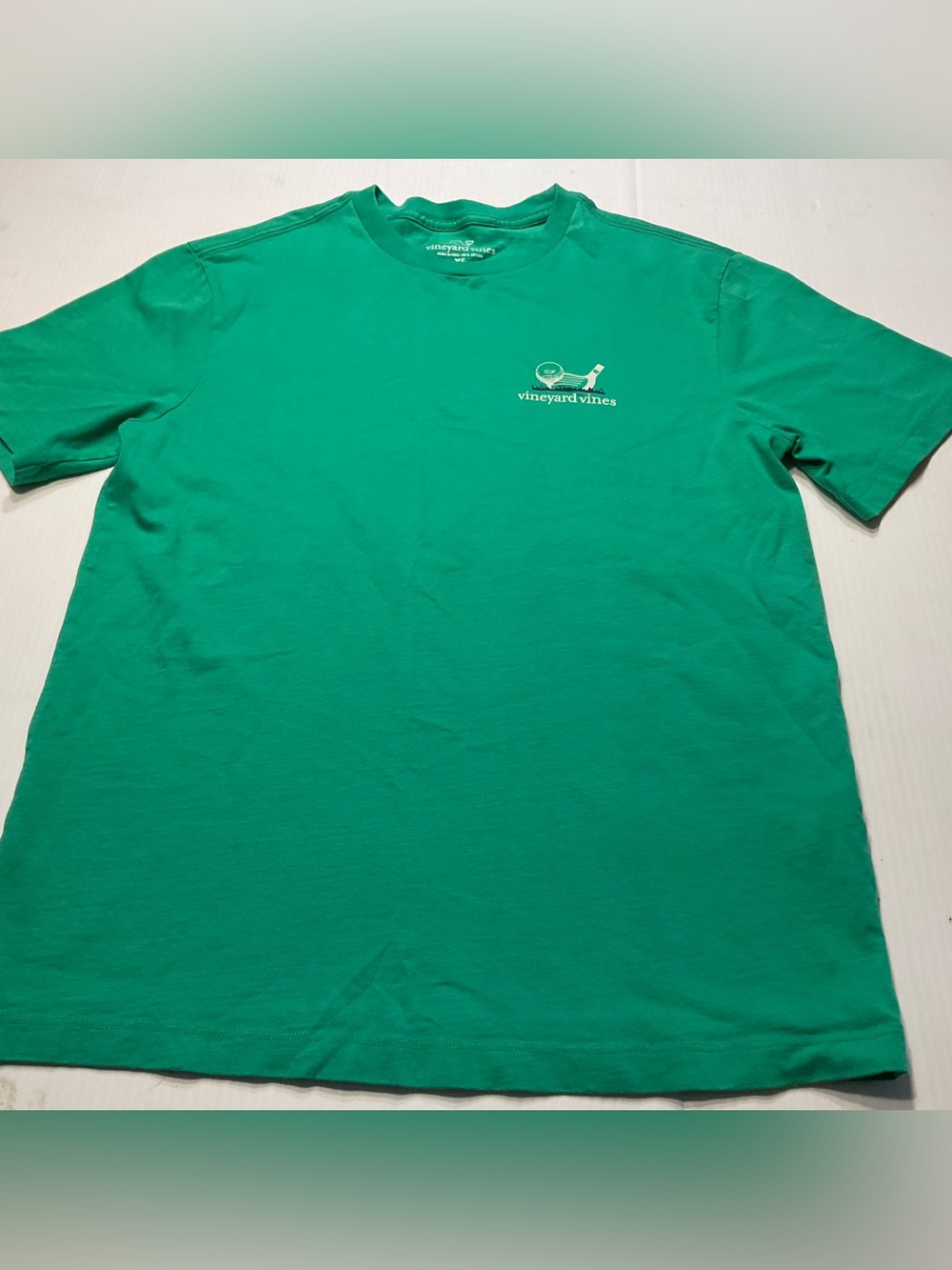 Vineyard Vines Men's Green Cotton Short Sleeve Golf Graphic Pocket T-Shirt Sz XS